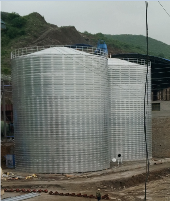 丹棱粮食钢板仓的安装全过程不用热焊接